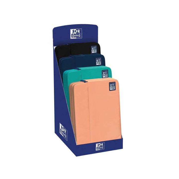 Oxford B-Case Expositor con 10 Fundas para Portatil hasta 16" - Compartimento Acolchado - Bolsillo Exterior con Cremallera - Co