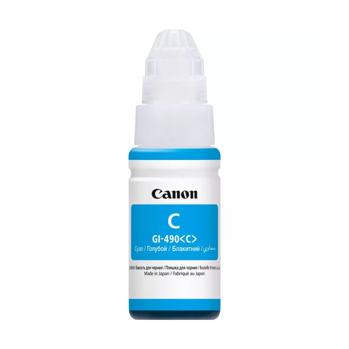 Canon GI490 Cyan Botella de Tinta Original - GI490C/0664C001