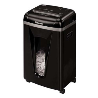 Fellowes 450M Destructora de Papel Manual Microcorte P-5 - Destruye hasta 9 Hojas - Papelera de 22L - Color Negro