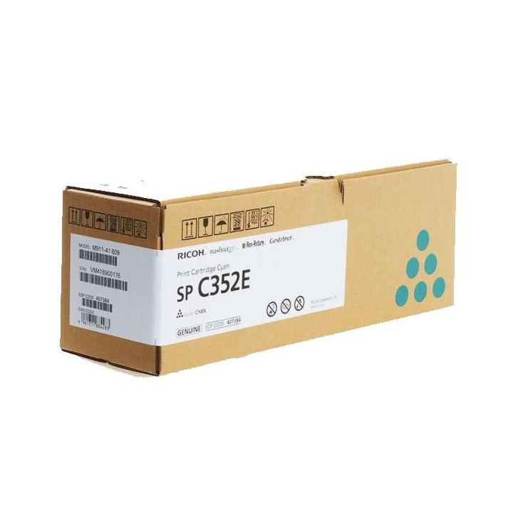 Ricoh SP C352E Cyan Cartucho de Toner Original - 408216/SP C352E