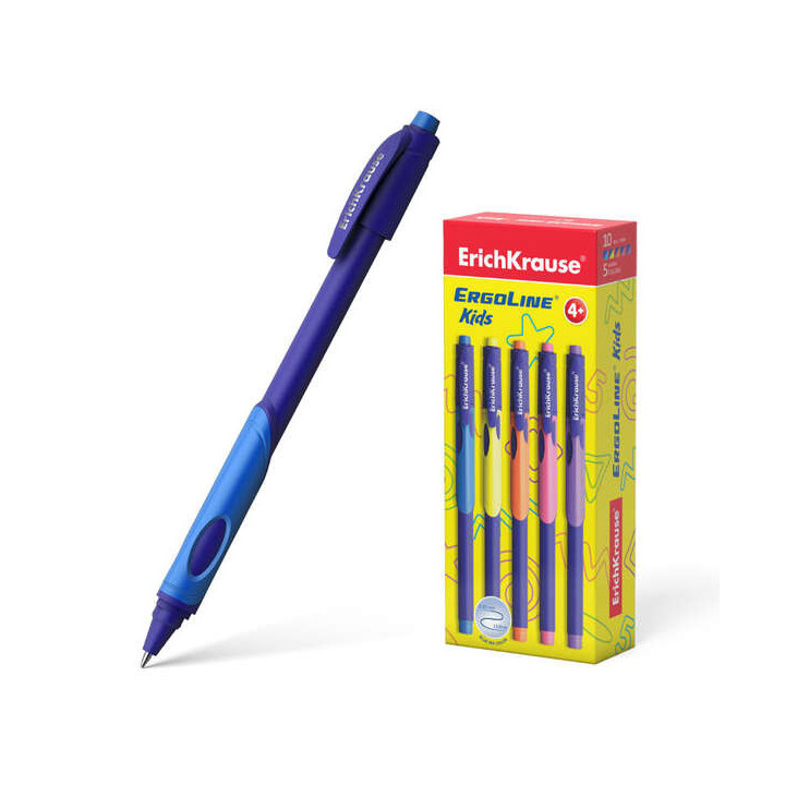 Erichkrause Boligrafo Ergoline Kids - Ultra Glide Technology - Tinta Color Azul