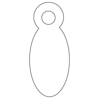 Apli Etiquetas Colgantes Blancas 8 x 19mm 1.000 U.