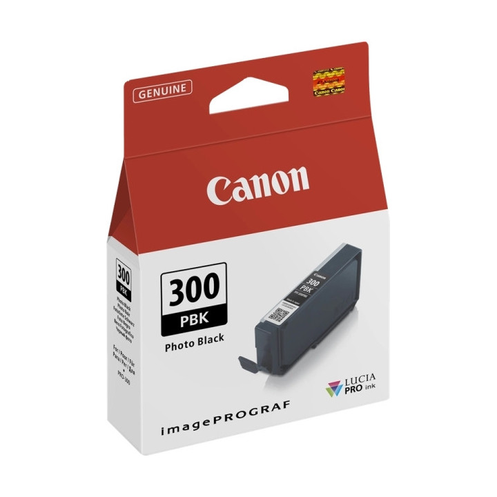 Canon PFI300 Negro Photo Cartucho de Tinta Original - 4193C001/PFI300PBK