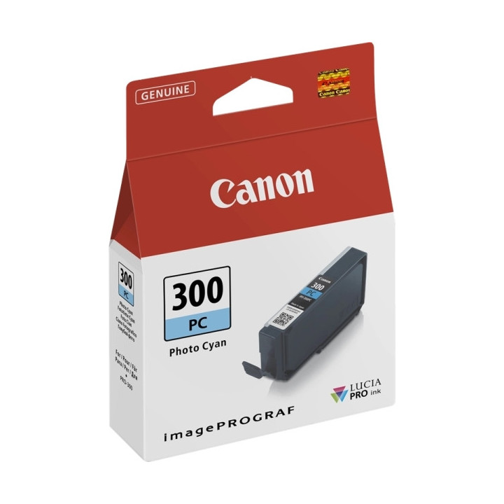 Canon PFI300 Cyan Photo Cartucho de Tinta Original - 4197C001/PFI300PC