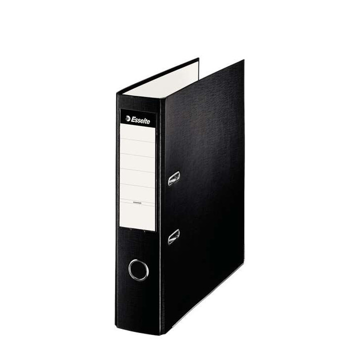 Esselte Archivador de Palanca - Formato Folio - Lomo 75mm - Capacidad para 500 Hojas - Color Negro