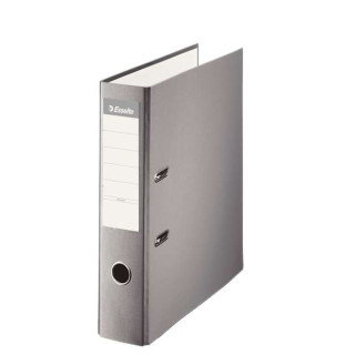 Esselte Archivador de Palanca - Formato A4 - Lomo 75mm - Capacidad para 500 Hojas - Color Gris