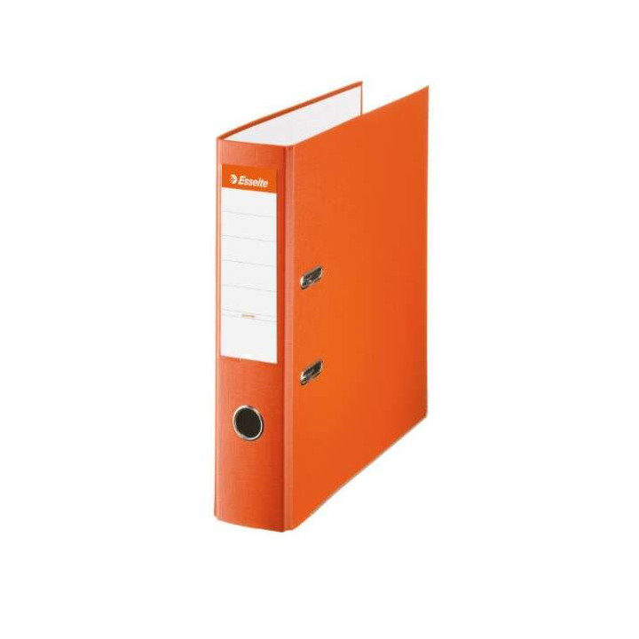 Esselte Archivador de Palanca - Formato A4 - Lomo 75mm - Capacidad para 500 Hojas - Color Naranja