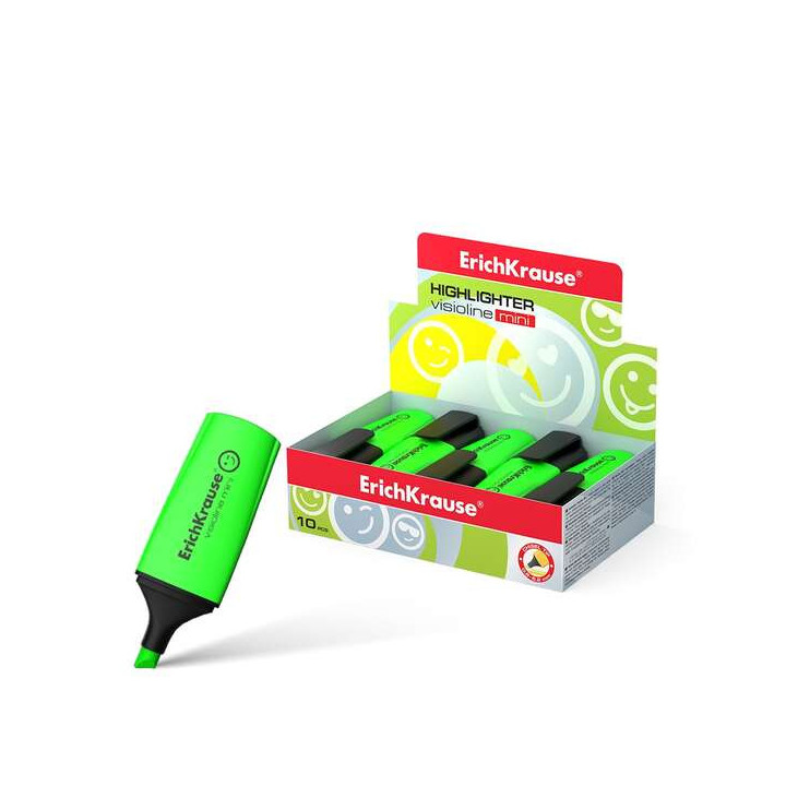 Erichkrause Visioline Mini Fluorescente - Punta Biselada - Trazo 0.6 a 5.2mm - Color Verde