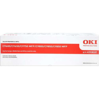 OKI C9600/C9650/C9655/C9800/C9850 Cyan Tambor de Imagen Original - 42918107