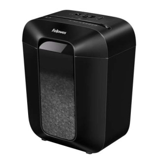 Fellowes LX41 Destructora de Papel Manual Minicorte P-4 - Destruye hasta 11 Hojas - Papelera de 17L - Color Negro