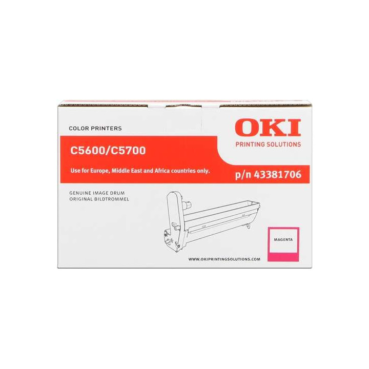 OKI C5600/C5700 Magenta Tambor de Imagen Original - 43381706 (Drum)
