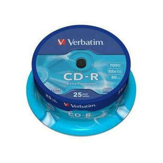 Verbatim CD-R 52x 700MB (Tarrina 25 Uds)
