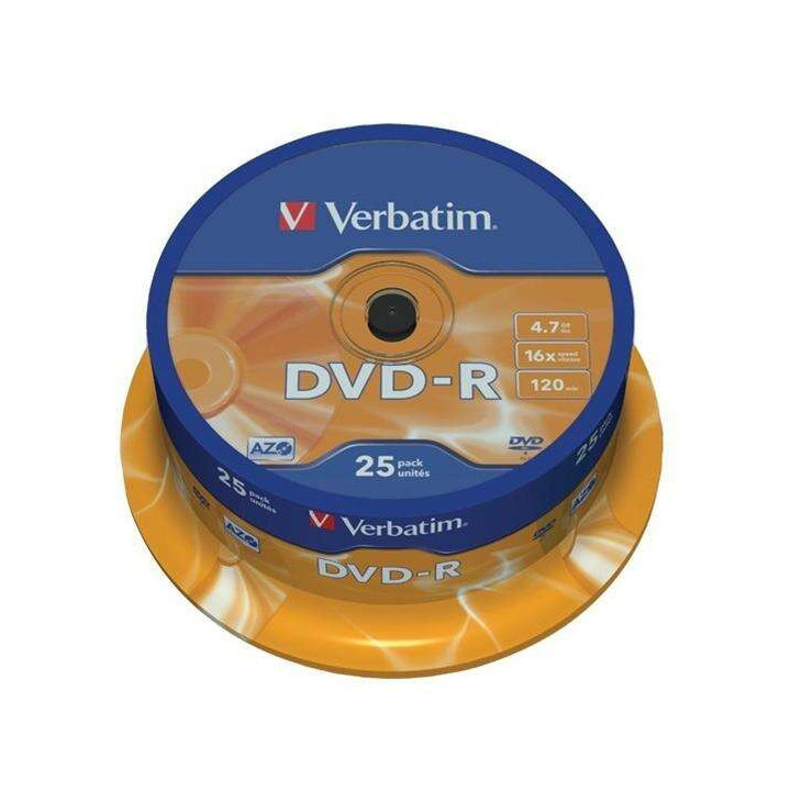 Verbatim DVD-R 16x 4.7GB (Tarrina 25 Uds)