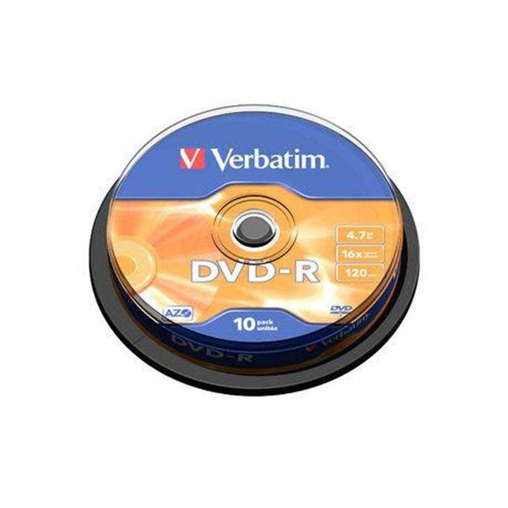 Verbatim DVD-R 16x 4.7GB (Tarrina 10 Uds)