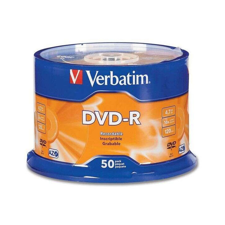 Verbatim DVD-R 16x 4.7GB (Tarrina 50 Uds)