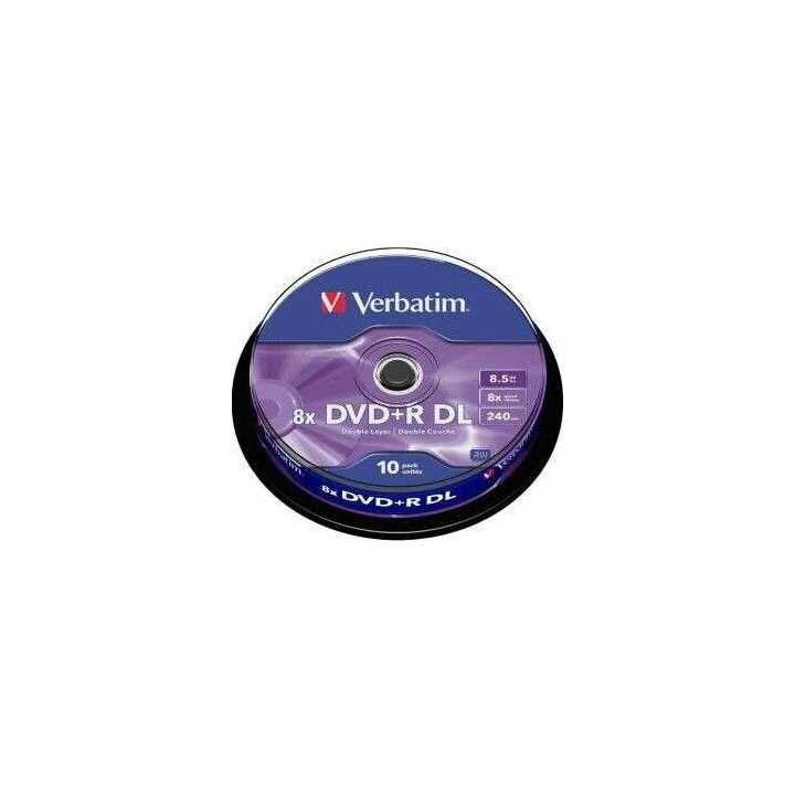 Verbatim DVD+R Doble Capa 8x 8.5GB (Tarrina 10 Uds)
