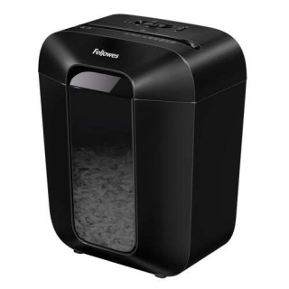 Fellowes LX45 Destructora de Papel Manual Corte en Particulas P-4 - Destruye hasta 8 Hojas - Papelera de 17L - Color Negro
