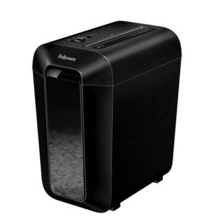 Fellowes LX65 Destructora de Papel Manual Corte en Particulas P-4 - Destruye hasta 10 Hojas - Papelera de 22L - Color Negro