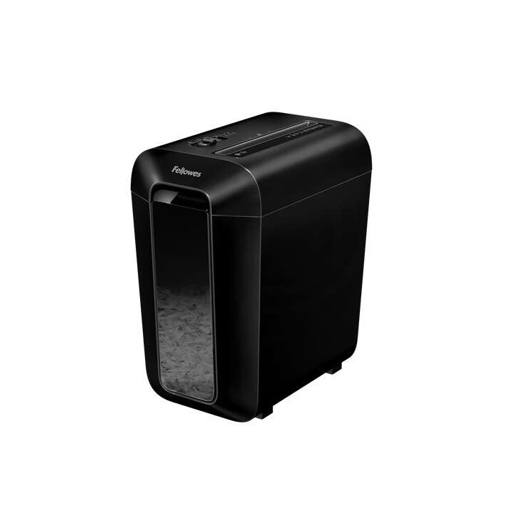 Fellowes LX65 Destructora de Papel Manual Corte en Particulas P-4 - Destruye hasta 10 Hojas - Papelera de 22L - Color Negro