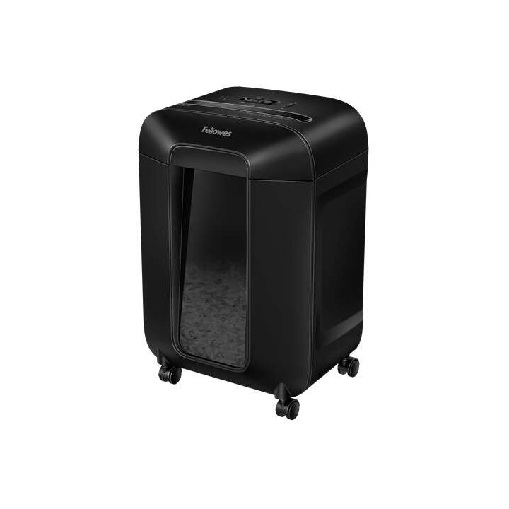 Fellowes LX85 Destructora de Papel Manual Corte en Particulas P-4 - Destruye hasta 12 Hojas - Papelera de 19L - Color Negro