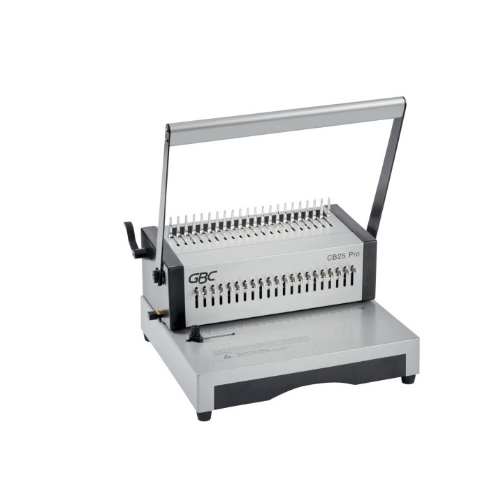 GBC CombBind CB25 Pro Encuadernadora Manual de Canutillo - Encuaderna hasta 500 Hojas A4 - Puede Perforar hasta 25 Hojas - Rapi