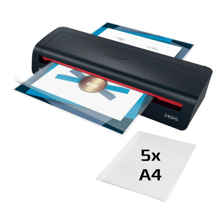GBC 240HS Home Office A3 Plastificadora - Calentamiento en 2 Minutos - Desde Documentos de Identidad hasta Documentos A3 - Comp