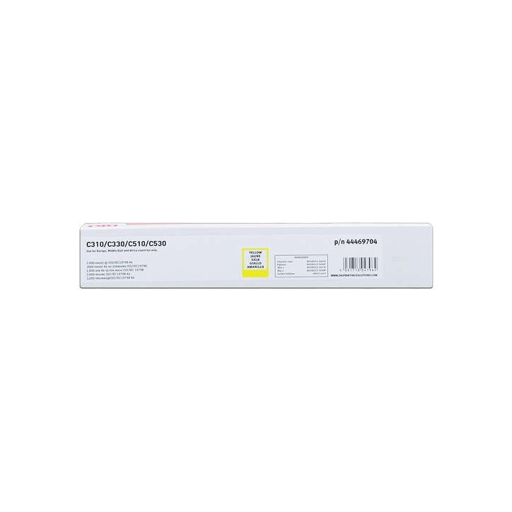 OKI C310/C510/MC351/MC361 Amarillo Cartucho de Toner Original - 44469704