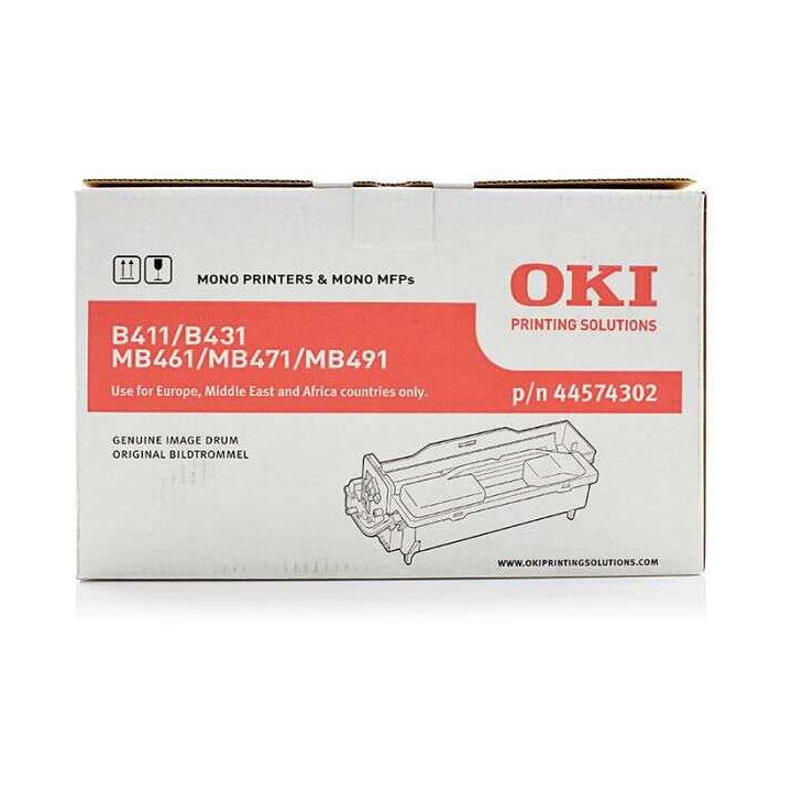 OKI B411/B431/MB461/MB471/MB491/B412/B432/B512/MB472/MB492/MB562 Tambor de Imagen Original - 44574302 (Drum)