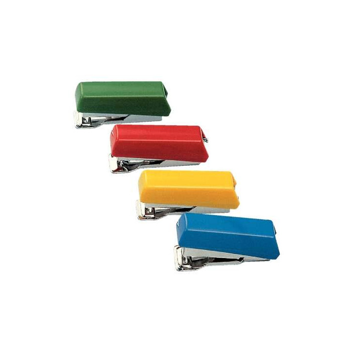 Petrus 202 Grapadora Bambina + 1 Caja de Grapas 202 - Hasta 5 Hojas - Longitud 5cm - Colores Surtidos