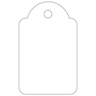 Apli Etiquetas Colgantes Blancas 22 x 35mm 100 U.