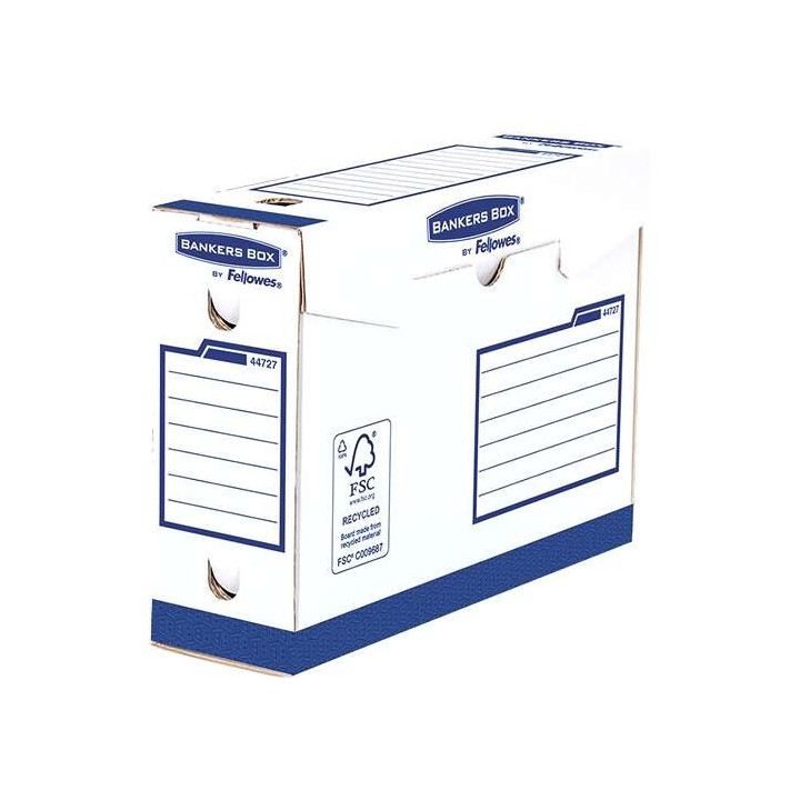 Fellowes Bankers Box Basic Pack de 20 Cajas de Archivo Definitivo A4+ 100mm - Extra Resistente - Montaje Manual - Carton Recicl