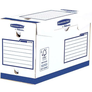 Fellowes Bankers Box Basic Pack de 20 Cajas de Archivo Definitivo A4+ 150mm - Extra Resistente - Montaje Manual - Carton Recicl