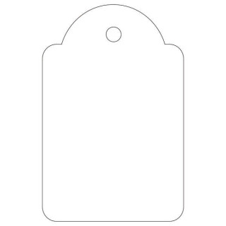 Apli Etiquetas Colgantes Blancas 28 x 43mm 100 U.