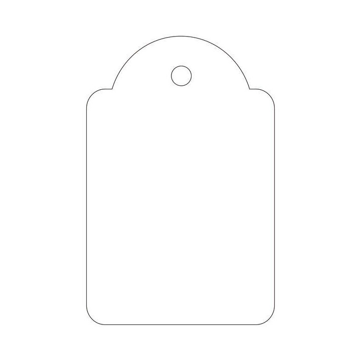 Apli Etiquetas Colgantes Blancas 28 x 43mm 100 U.
