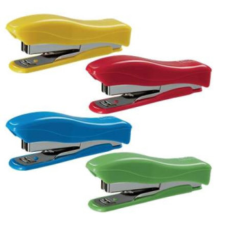 Petrus 200 Liliput Grapadora + 1 Caja de 1.000 Grapas 23/6 - Hasta 12 Hojas - Grapas 23/6 - Grapado Cerrado y Clavado - Colores