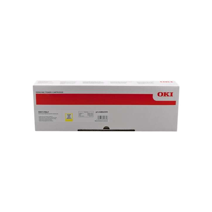 OKI C831/C841 Amarillo Cartucho de Toner Original - 44844505