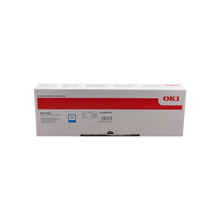 OKI C831/C841 Cyan Cartucho de Toner Original - 44844507
