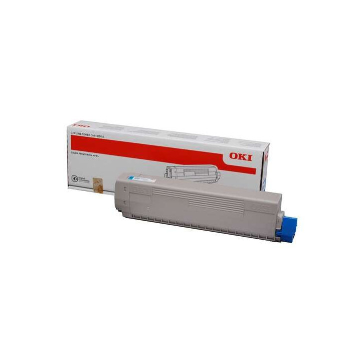 OKI C822 Cyan Cartucho de Toner Original - 44844615
