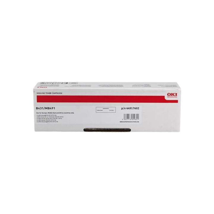 OKI B431/MB461/MB471/MB491 Negro Cartucho de Toner Original - 44917602