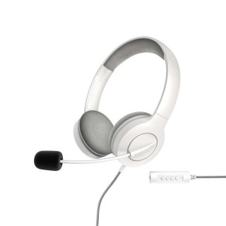 Energy Sistem Auriculares Office 3 - USB y 3.5mm Plug - Control de Volumen y Silencio - Brazo Retractil Microfono - Color Blanc