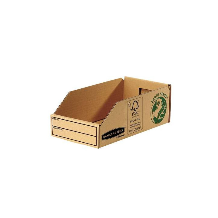 Fellowes Bankers Box Earth Bandeja de Carton 147mm - Montaje Manual - Carton Reciclado Certificacion FSC - Color Marron