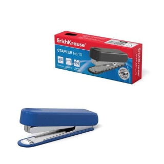 Erichkrause Grapadora №10 - Hasta 15 Hojas - Plastico Resistente a Golpes - Mecanismo de Acero - Capacidad 50 Grapas - Garant