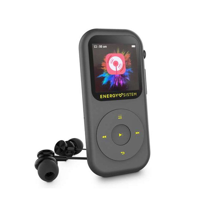 Energy Sistem Reproductor MP4 Handy - 16GB - Bluetooth - Radio FM Integrada - MicroSD 128GB - Color Gris