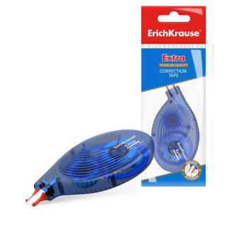 Erichkrause Cinta Correctora Extra - 5mm x 8m - Ideal para Correccion Rapida y Segura - Compatible con Cualquier Tipo de Tinta