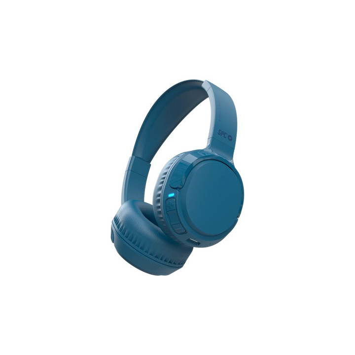 SPC Heron 2 Studio Auriculares de Diadema Inalambricos -  Conexion a Dos Dispositivos - 50h de Autonomia - Plegables - Color Az