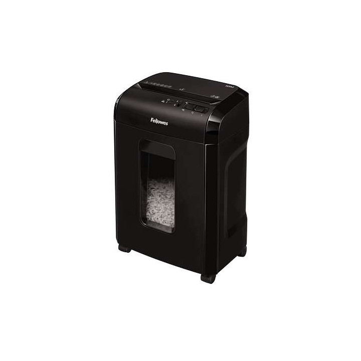 Fellowes 10M Destructora de Papel Manual Microcorte P-5 - Destruye hasta 10 Hojas - Capacidad de la Papelera 19L - Color Negro