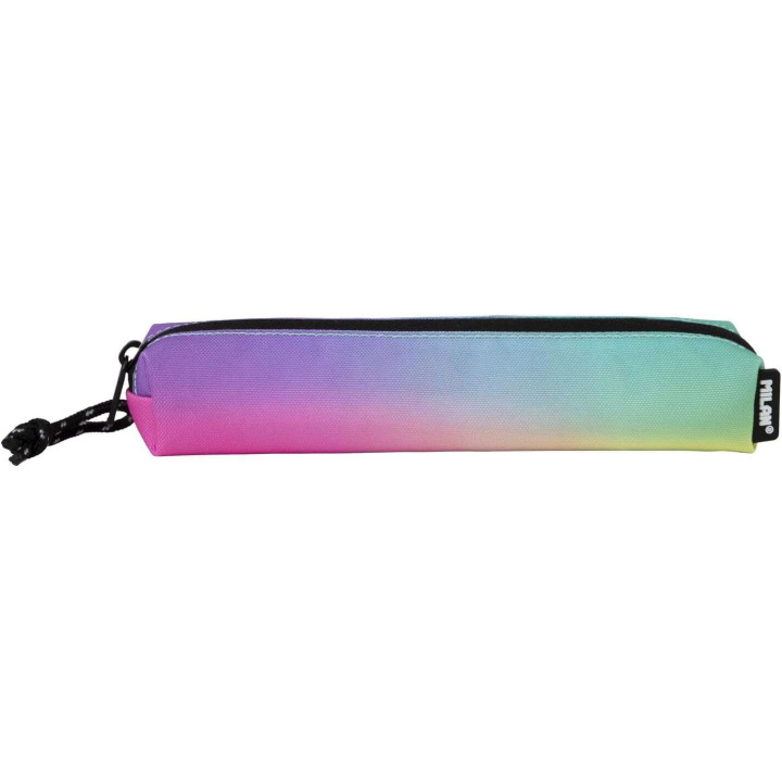 Milan Sunset Estuche Portatodo Mini Redondo - Tejido Resistente a las Roturas y Rasgaduras - Medidas 20