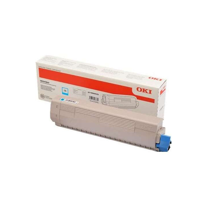 OKI C833/C843 Cyan Cartucho de Toner Original - 46443103