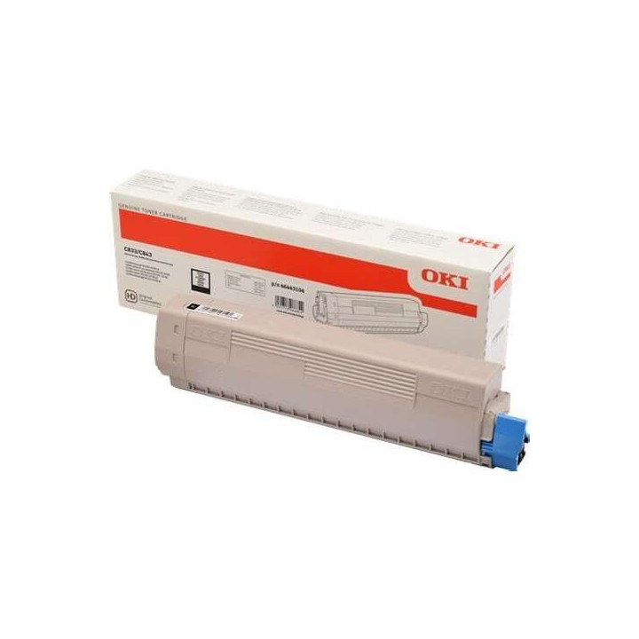 OKI C833/C843 Negro Cartucho de Toner Original - 46443104