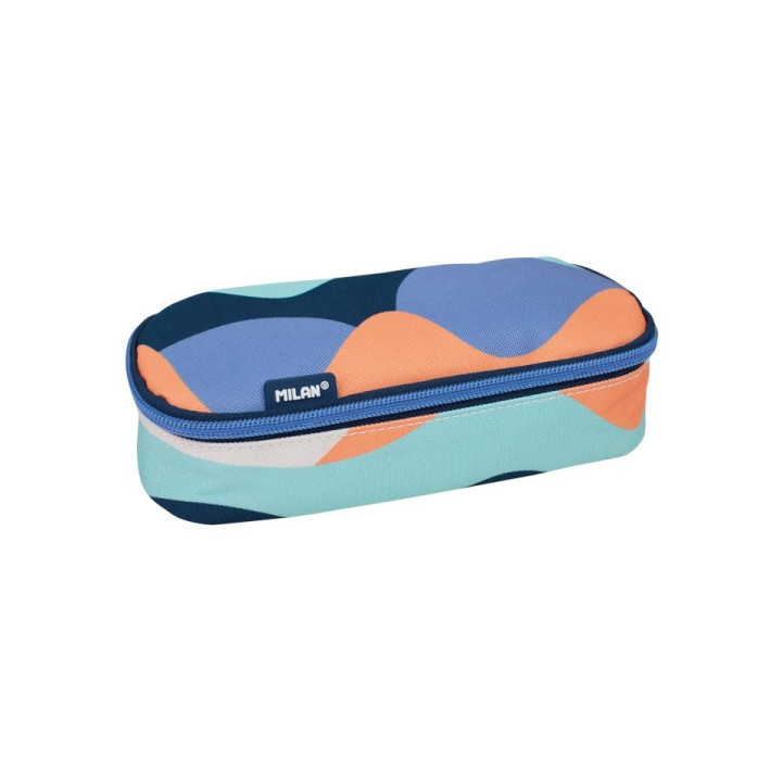 Milan The Fun Estuche Portatodo Ovalado 1 Compartimento - Cierre de Cremallera